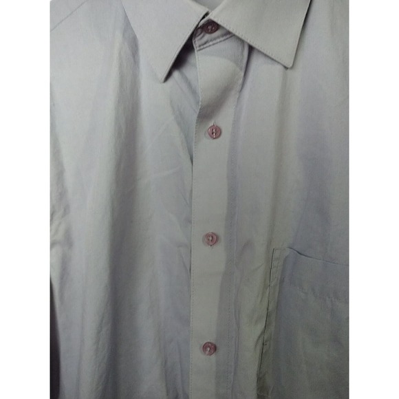 Pierre Cardin Lavender Long Collared Button Up Shirt. Size L - Picture 6 of 10